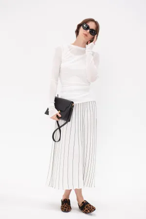 Miles Skirt, White & Black