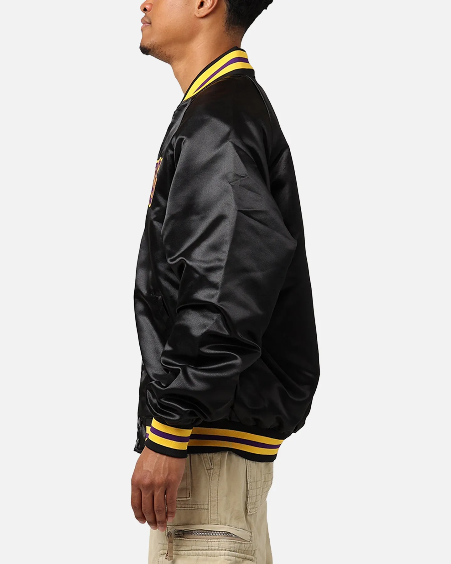 Mitchell & Ness Los Angeles Lakers Lightweight Satin Jacket Black