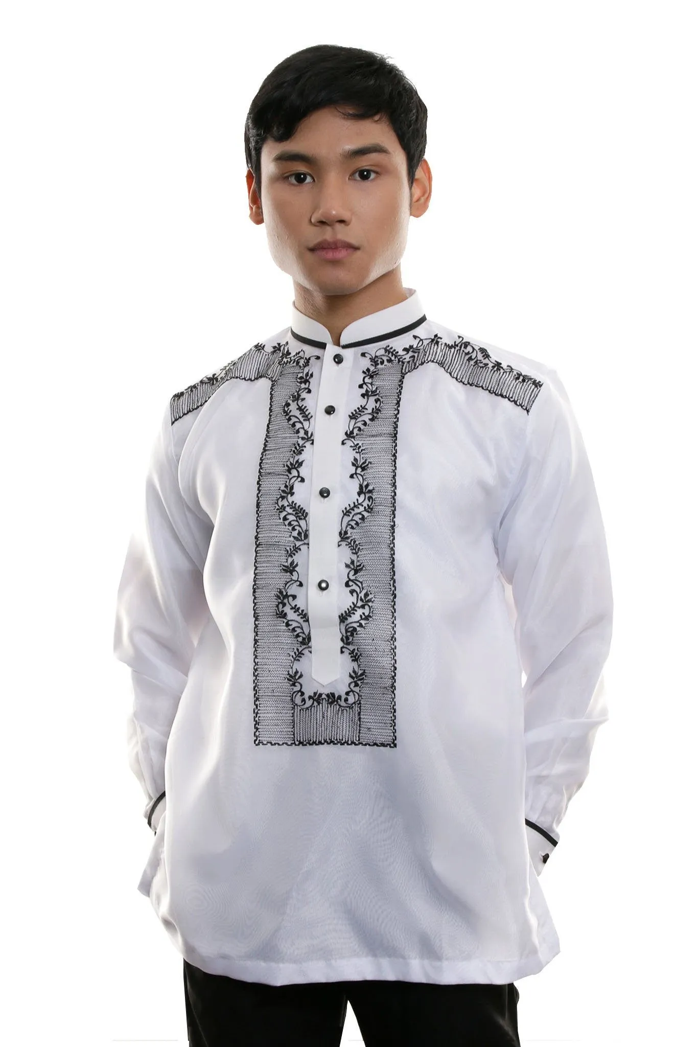 MO07 - Organza Barong Tagalog with Lining White