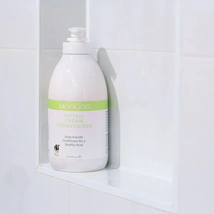 MooGoo Natural Cream Conditioner 1 Litre Exp: 10/26