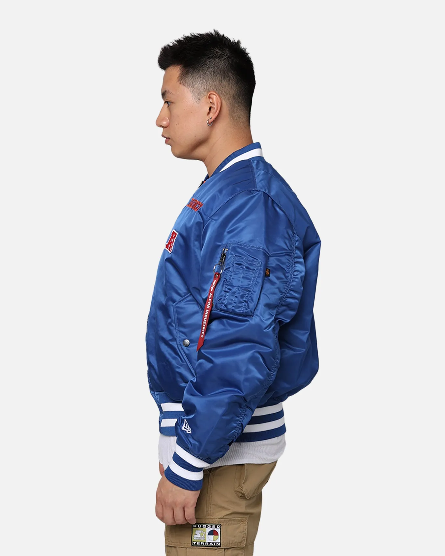 New Era X Alpha Series X NFL Denver Broncos MA-1 Bomber Jacket Royal