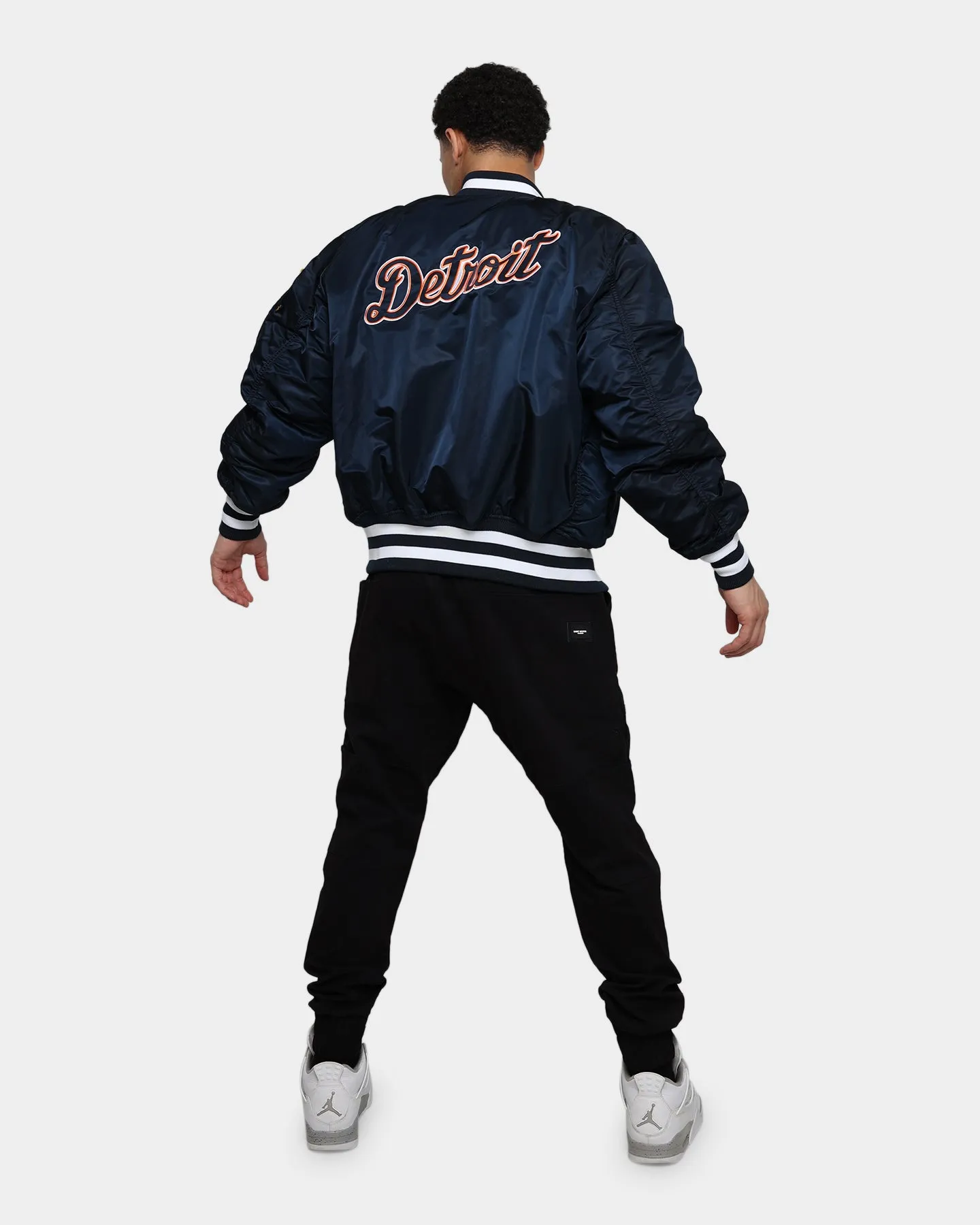 New Era X Alpha Series X NFL Detroit Tigers MA-1 Bomber Jacket Blue