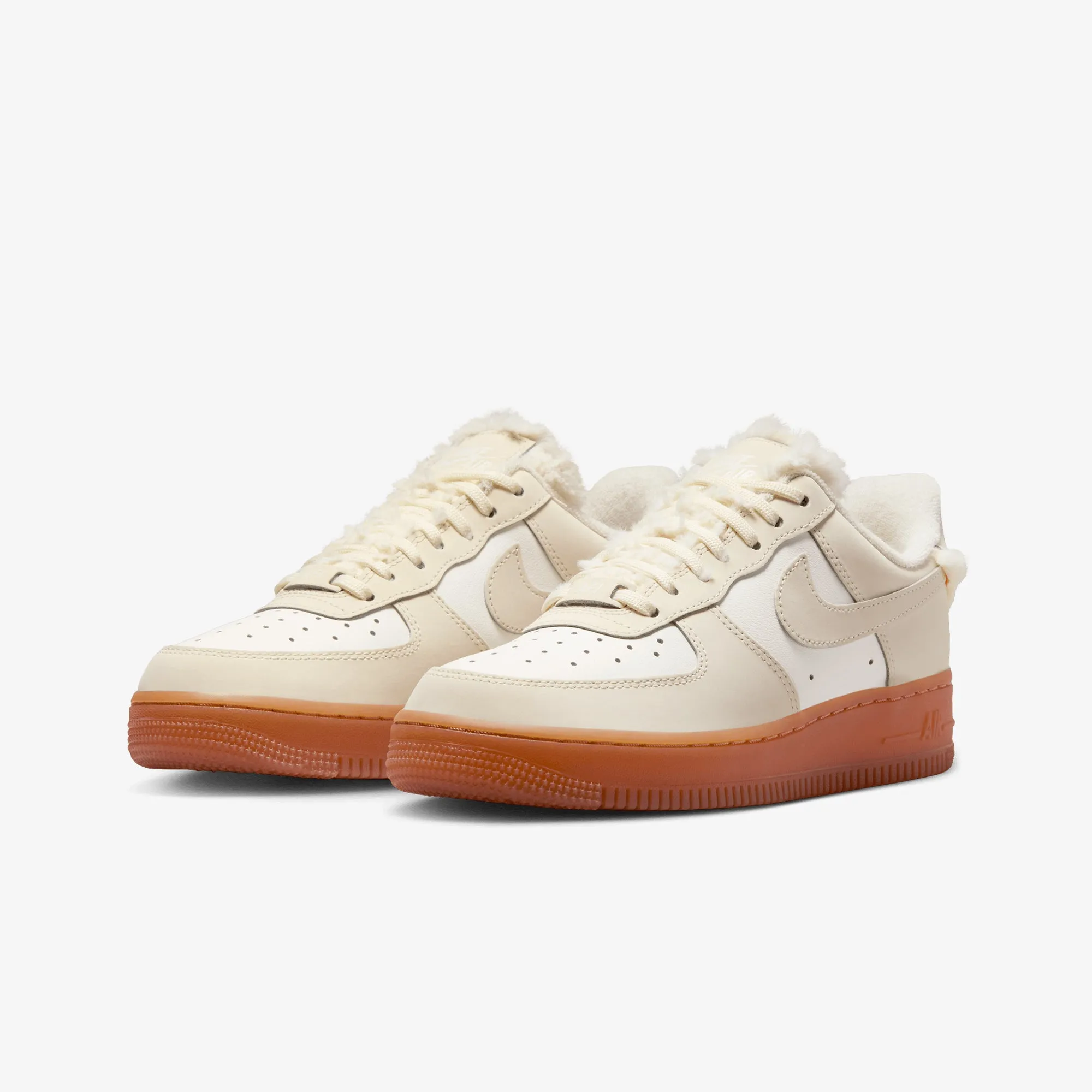 Nike | WMN'S AIR FORCE 1 '07 LX { SAIL/COCONUT MILK-GUM MED BROWN