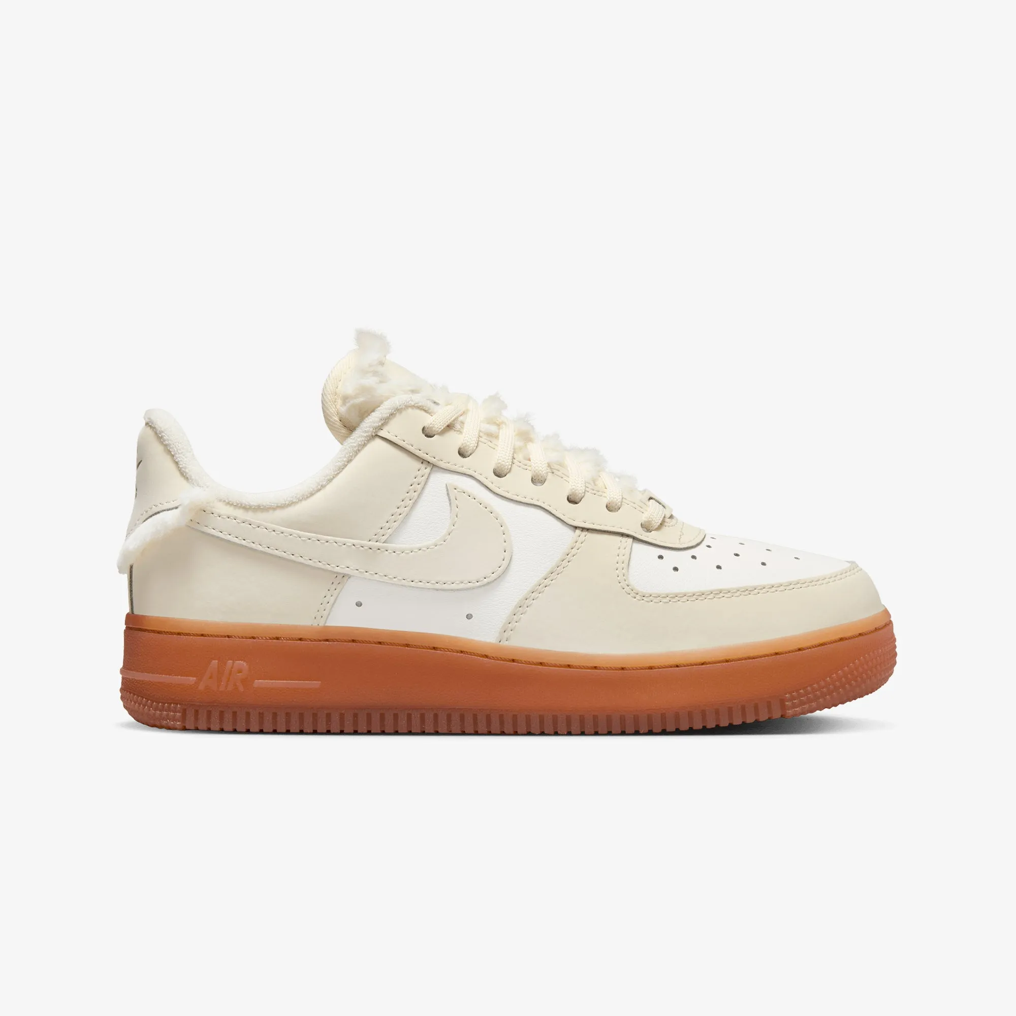 Nike | WMN'S AIR FORCE 1 '07 LX { SAIL/COCONUT MILK-GUM MED BROWN