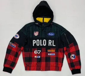 Nwt Polo Ralph Lauren Plaid Racing Windbreaker Jacket