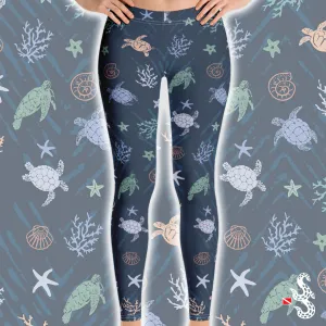 Ocean of Turtles Leggings