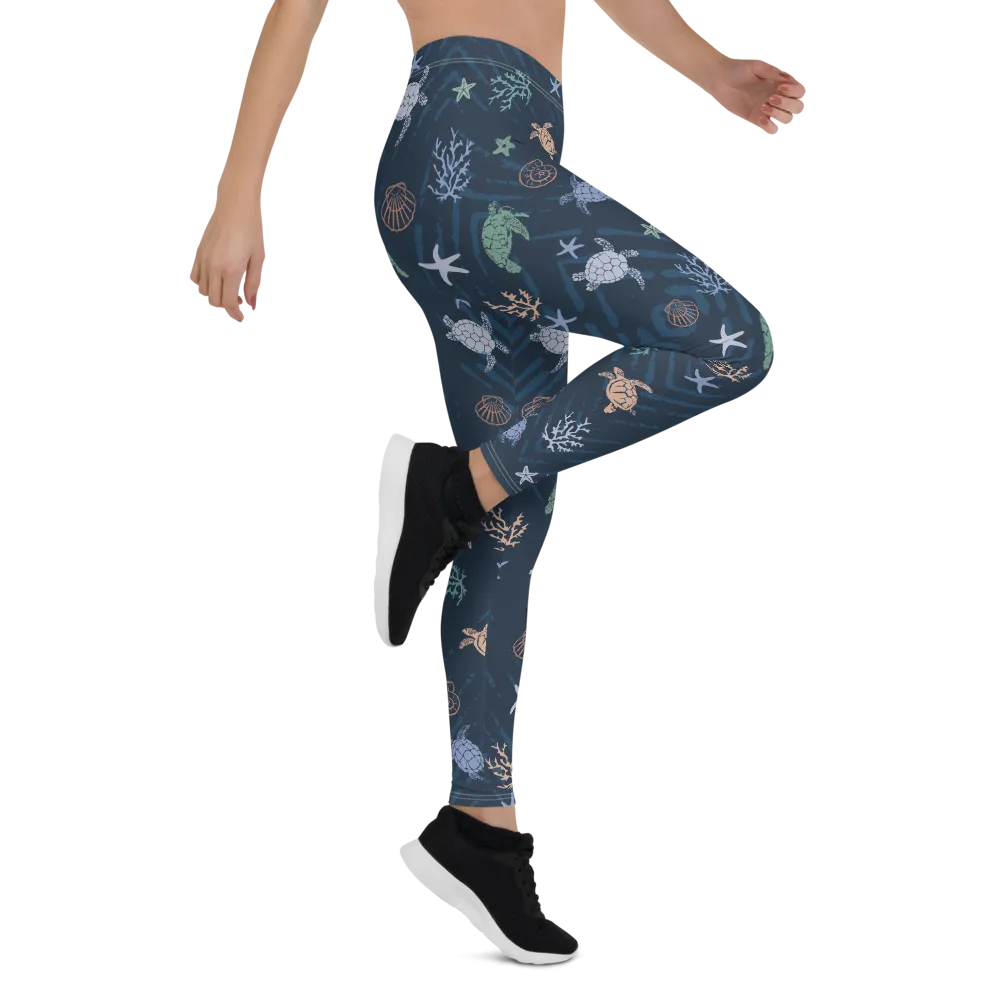 Ocean of Turtles Leggings