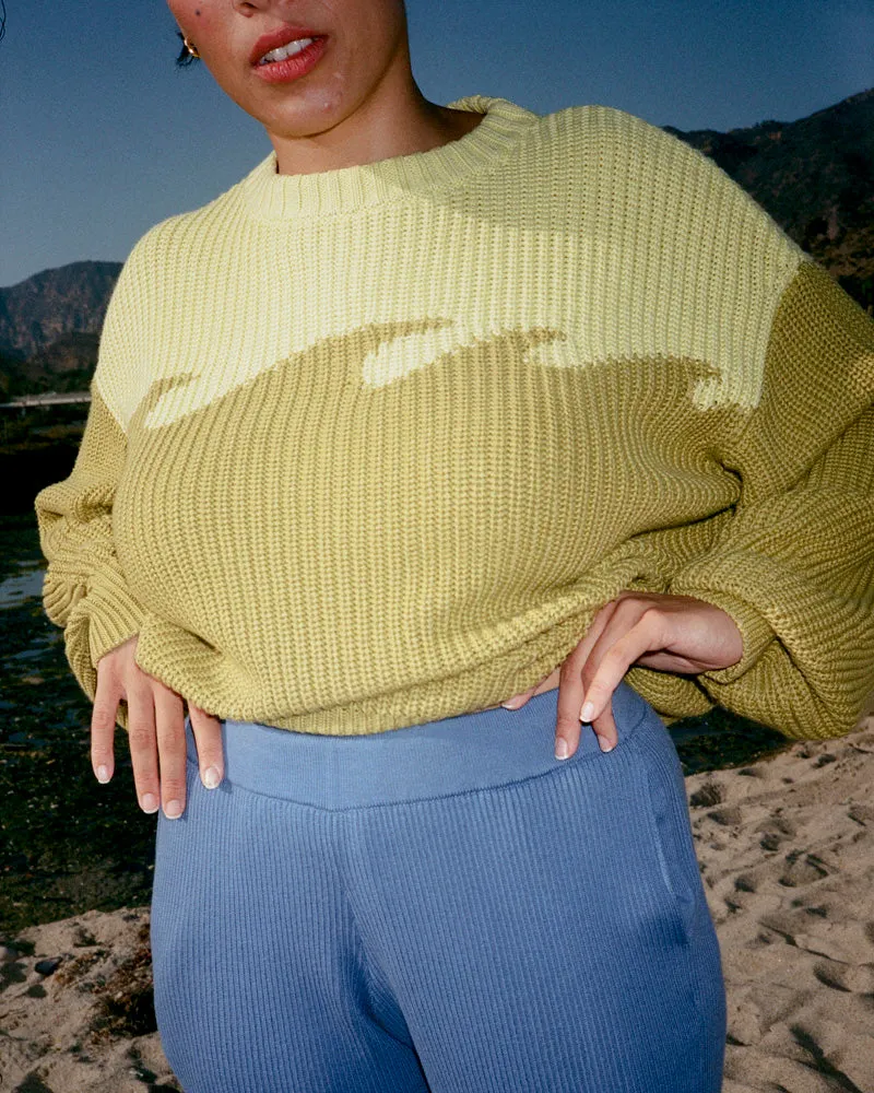 Organic Cotton Wave Sweater