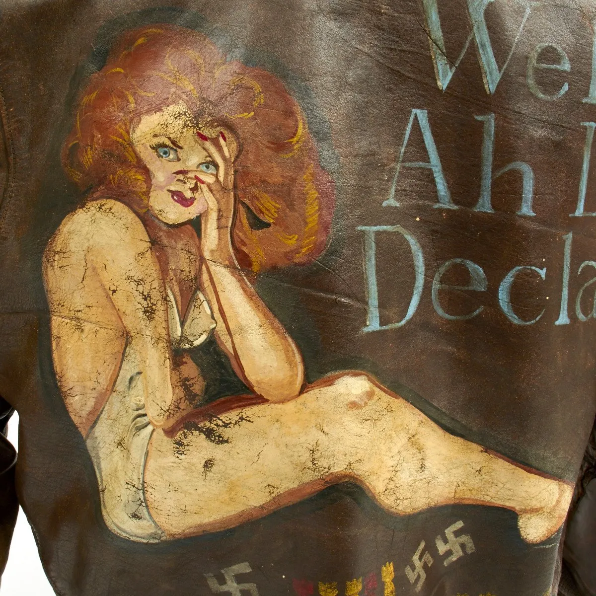 Original U.S. WWII B-17 Bomber Well, Ah Do Declare! Named A-2 Flight Jacket (Size 42)