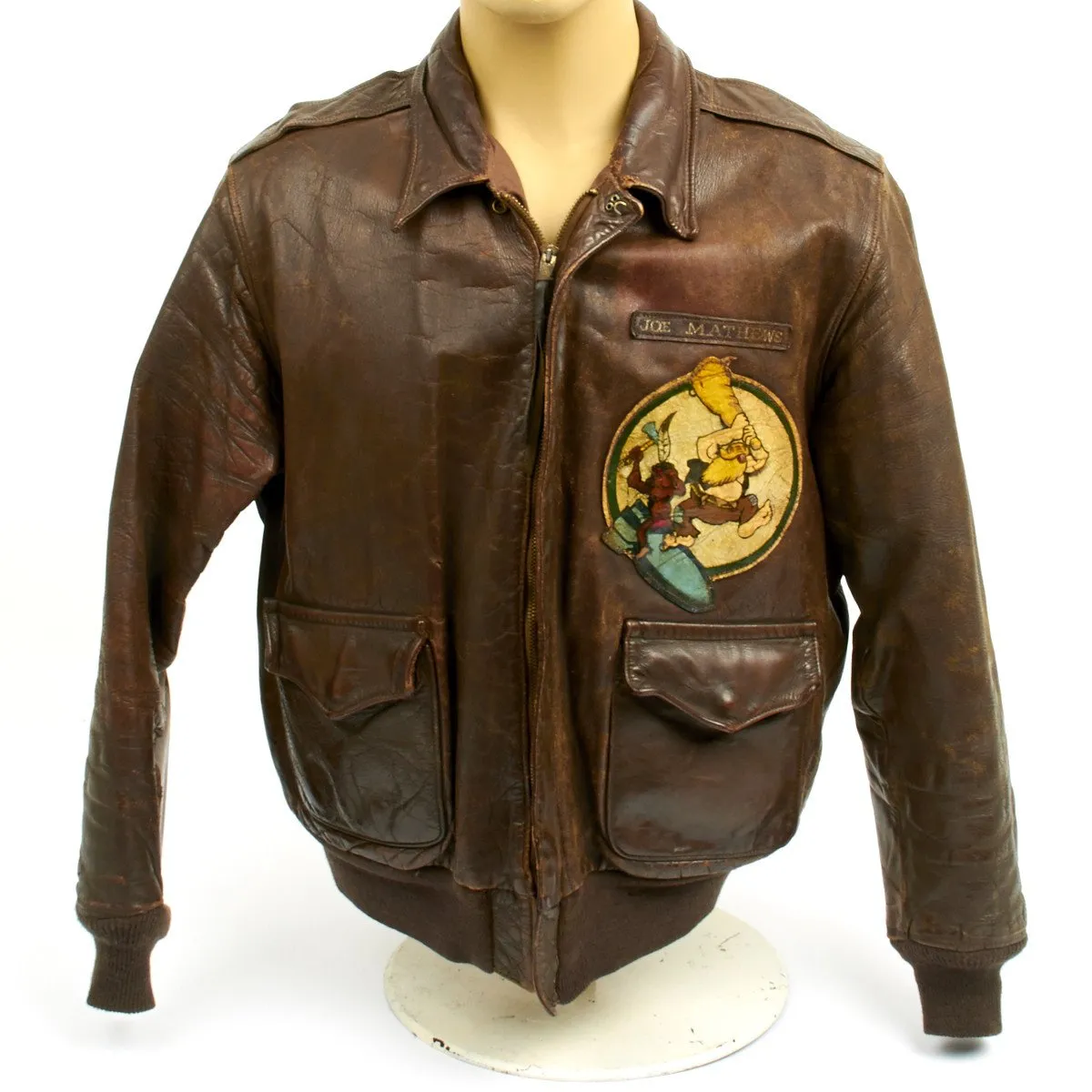 Original U.S. WWII B-17 Bomber Well, Ah Do Declare! Named A-2 Flight Jacket (Size 42)