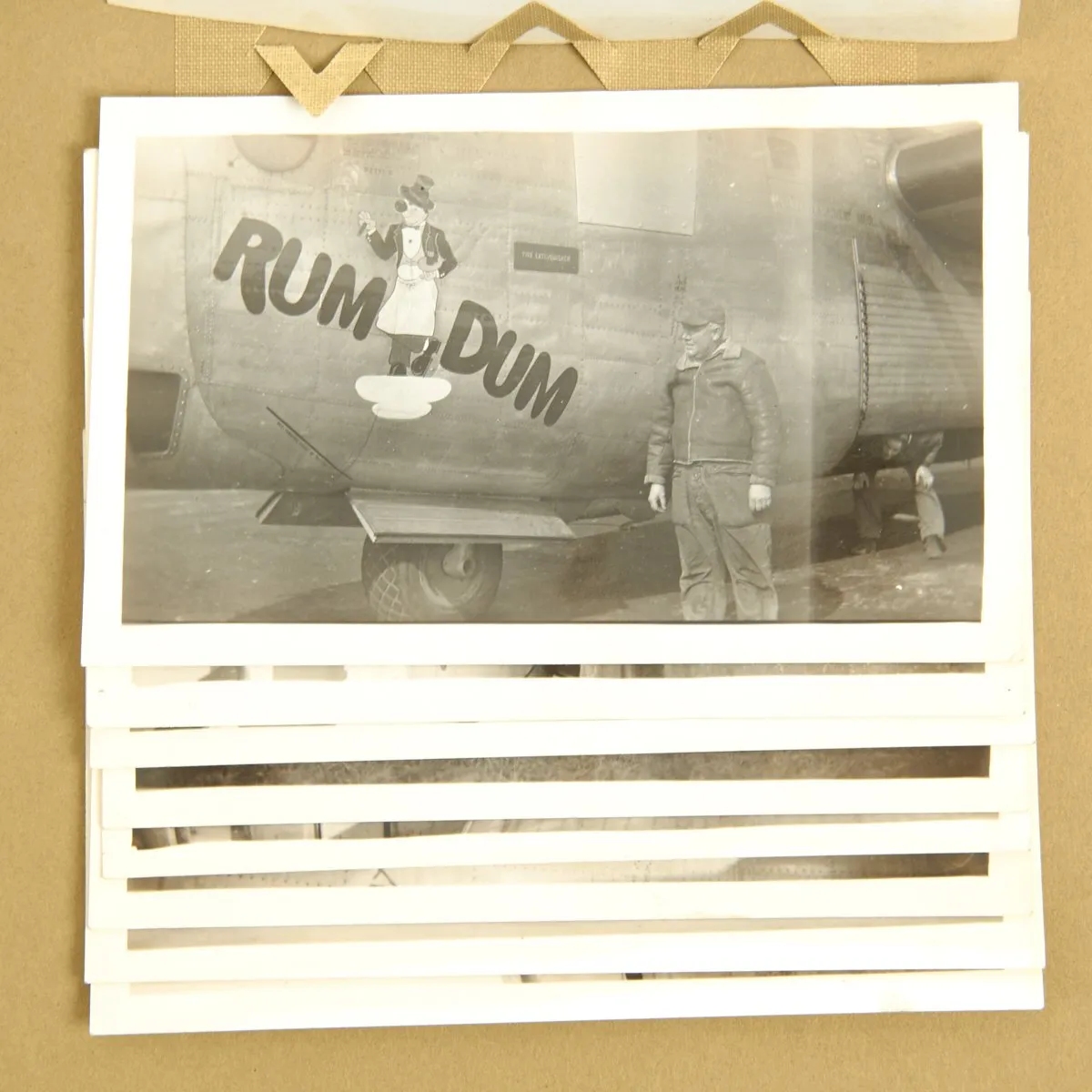 Original U.S. WWII B-24 Bomber RUM DUM Pilot Named A-2 Flight Jacket Grouping - 58 Missions