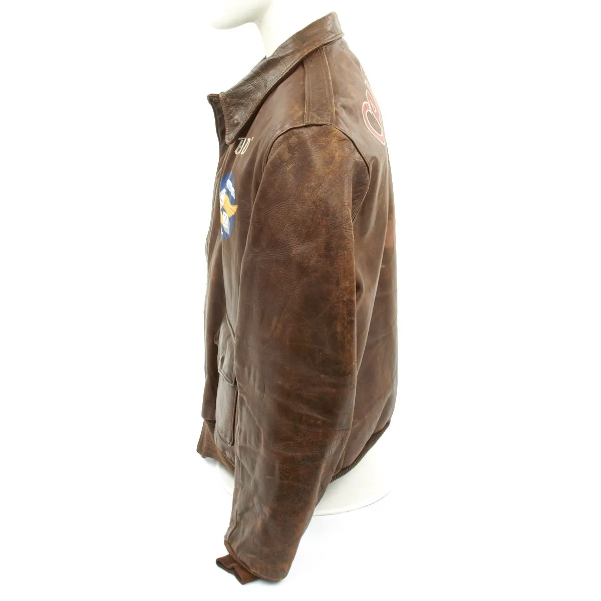 Original U.S. WWII Camel's Hump Airlines A-2 Flight Jacket - 1st Air Commando Group CBI