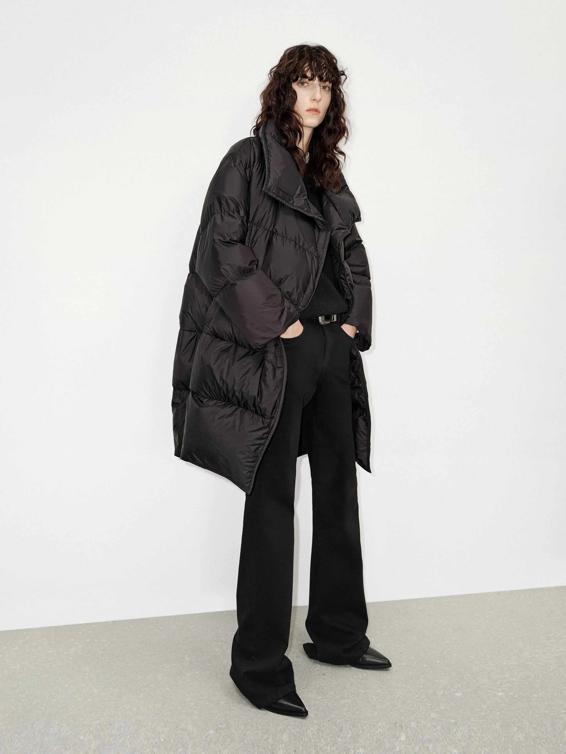 Oversized Longline Down Coat