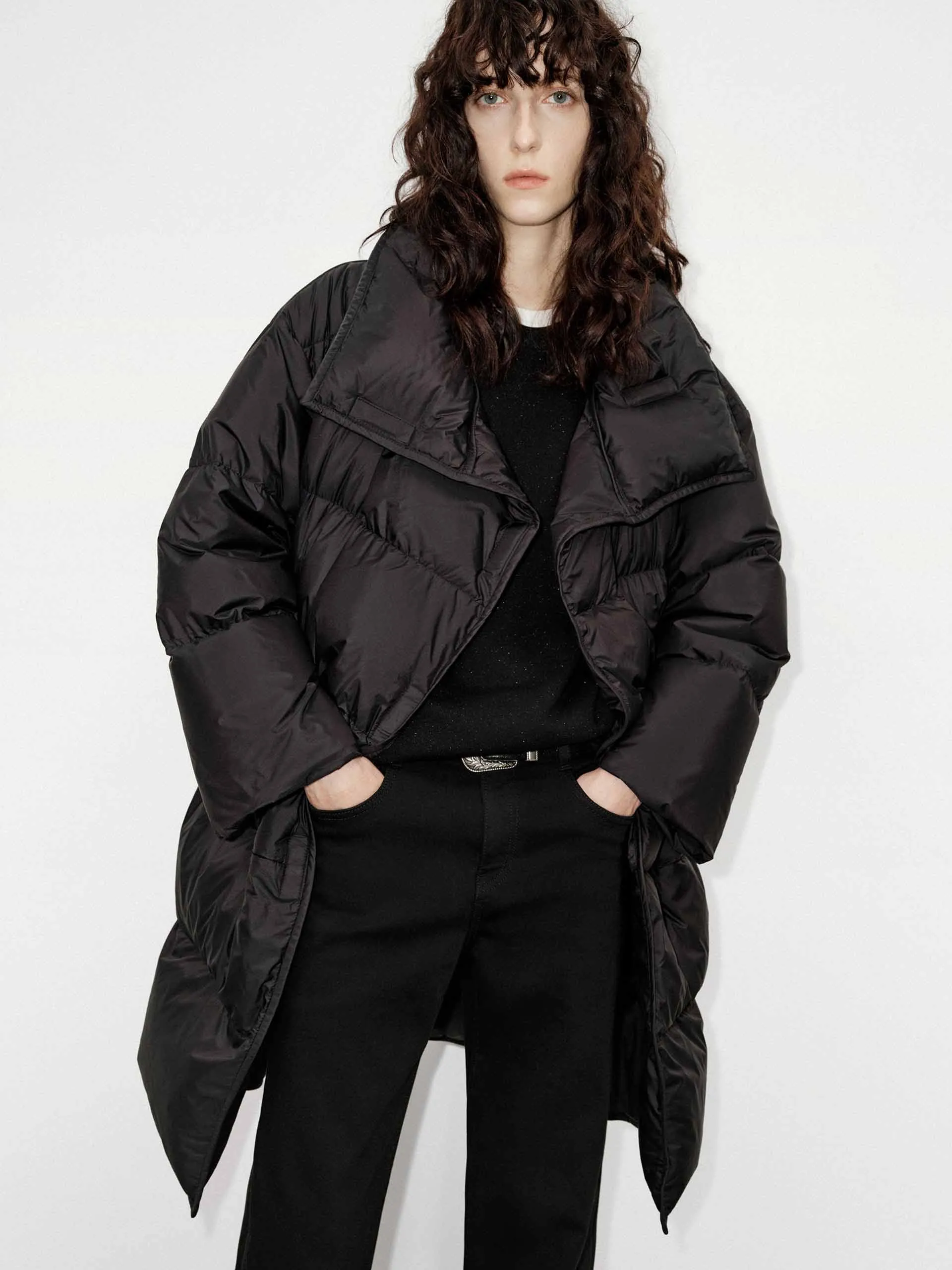 Oversized Longline Down Coat