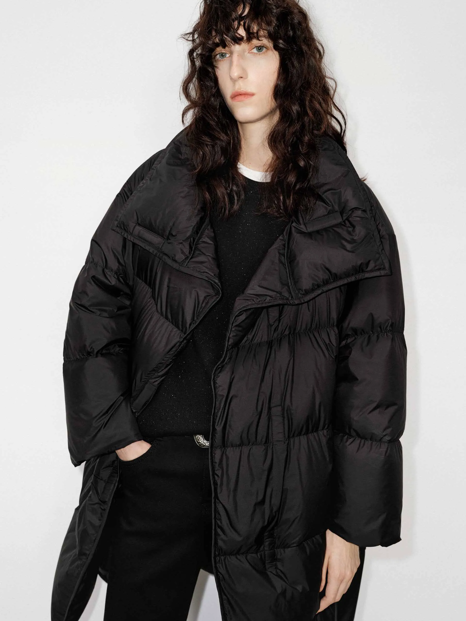 Oversized Longline Down Coat