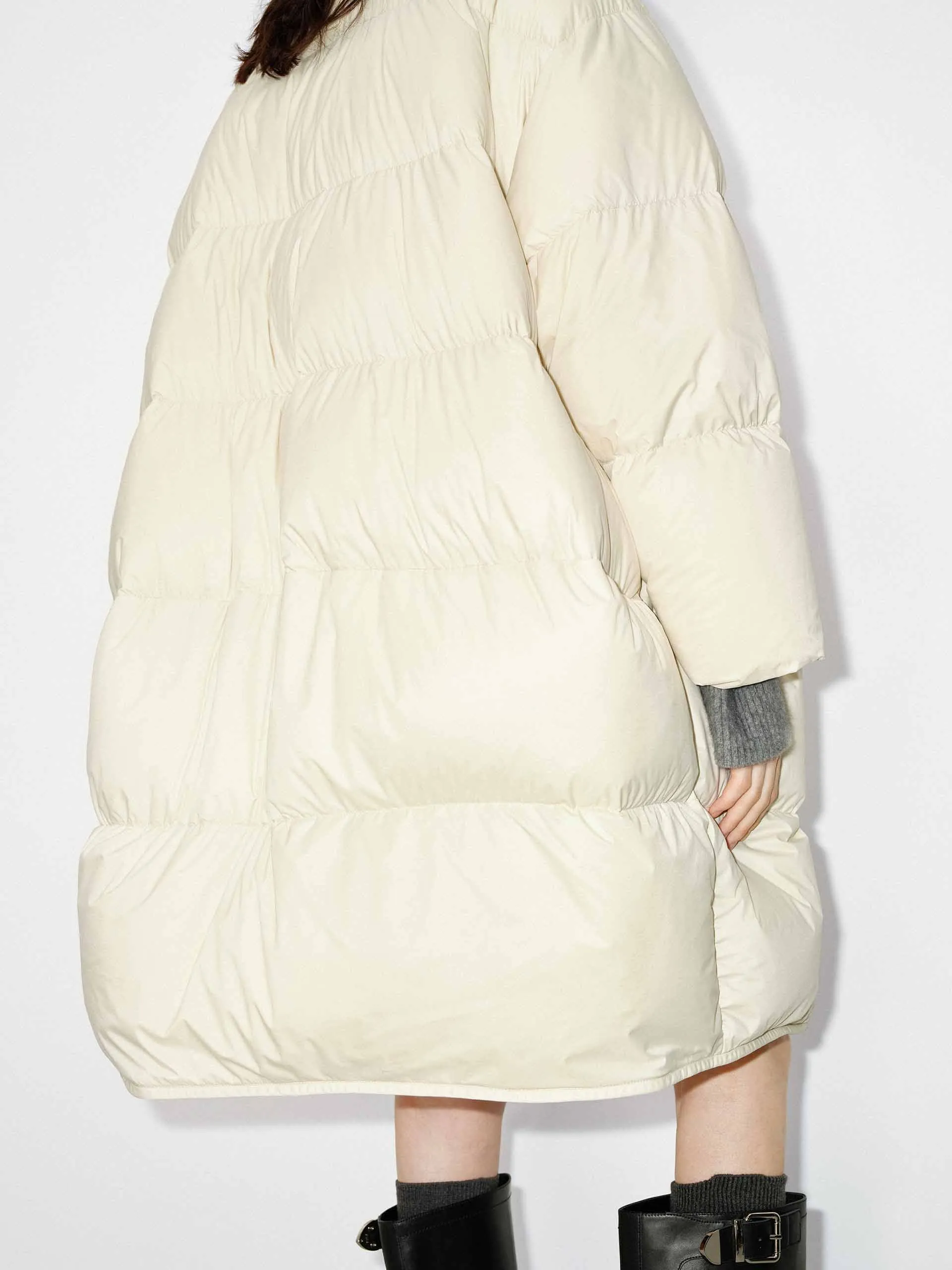 Oversized Longline Down Coat