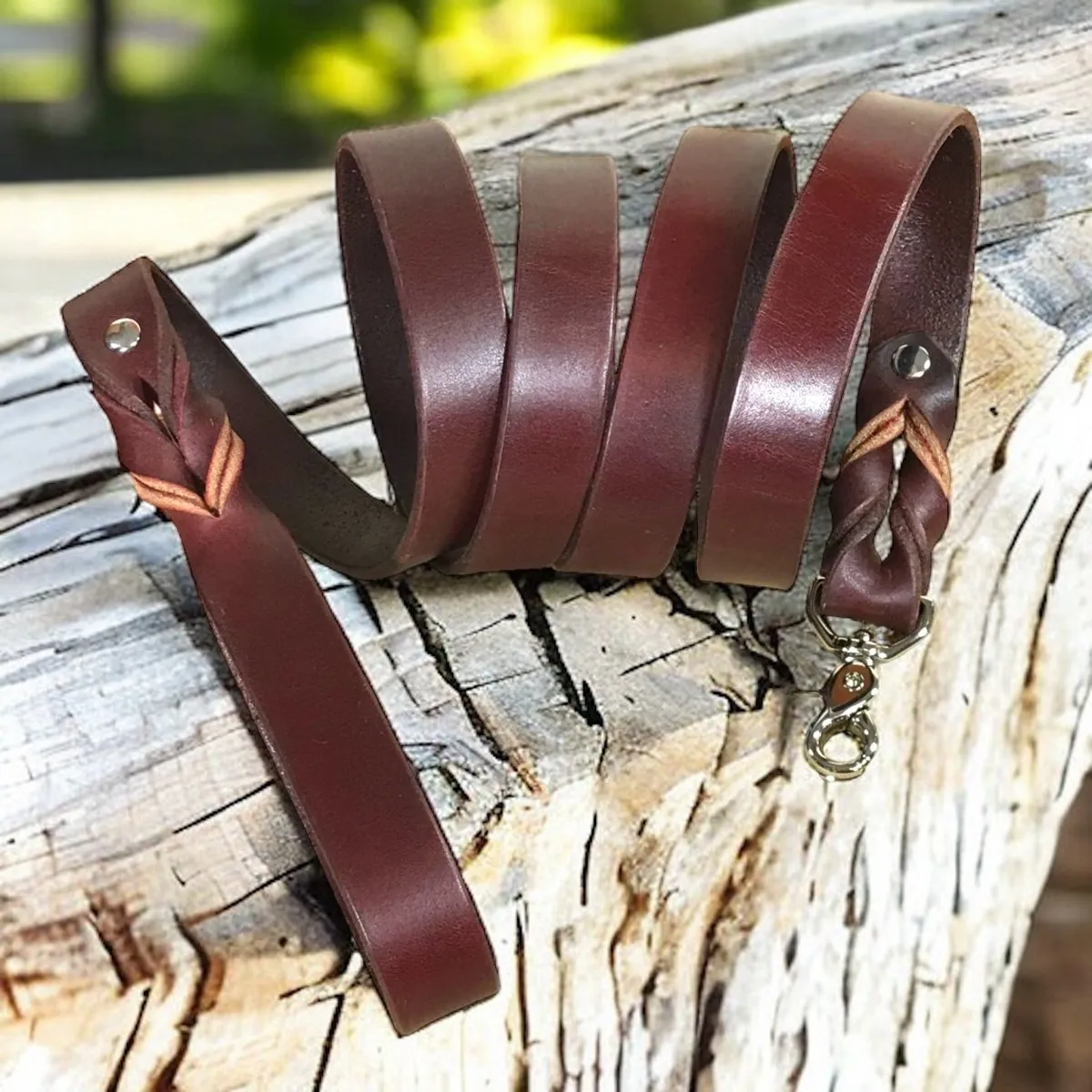 Personalized Leather Dog Collar Hamptons