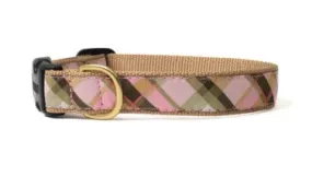 Pink Plaid Dog Collar