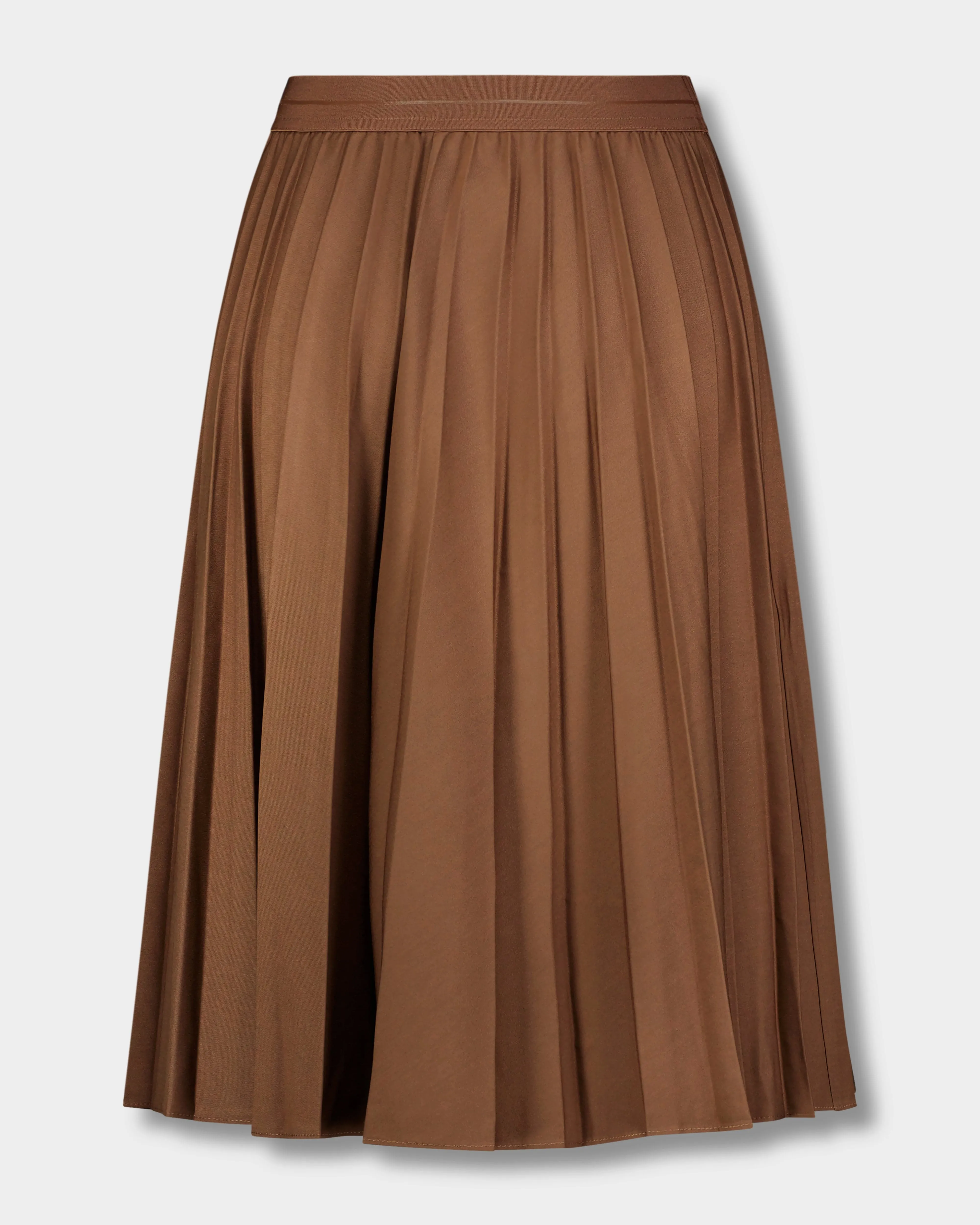 PLEATED SKIRT 27"-MEDIUM BROWN