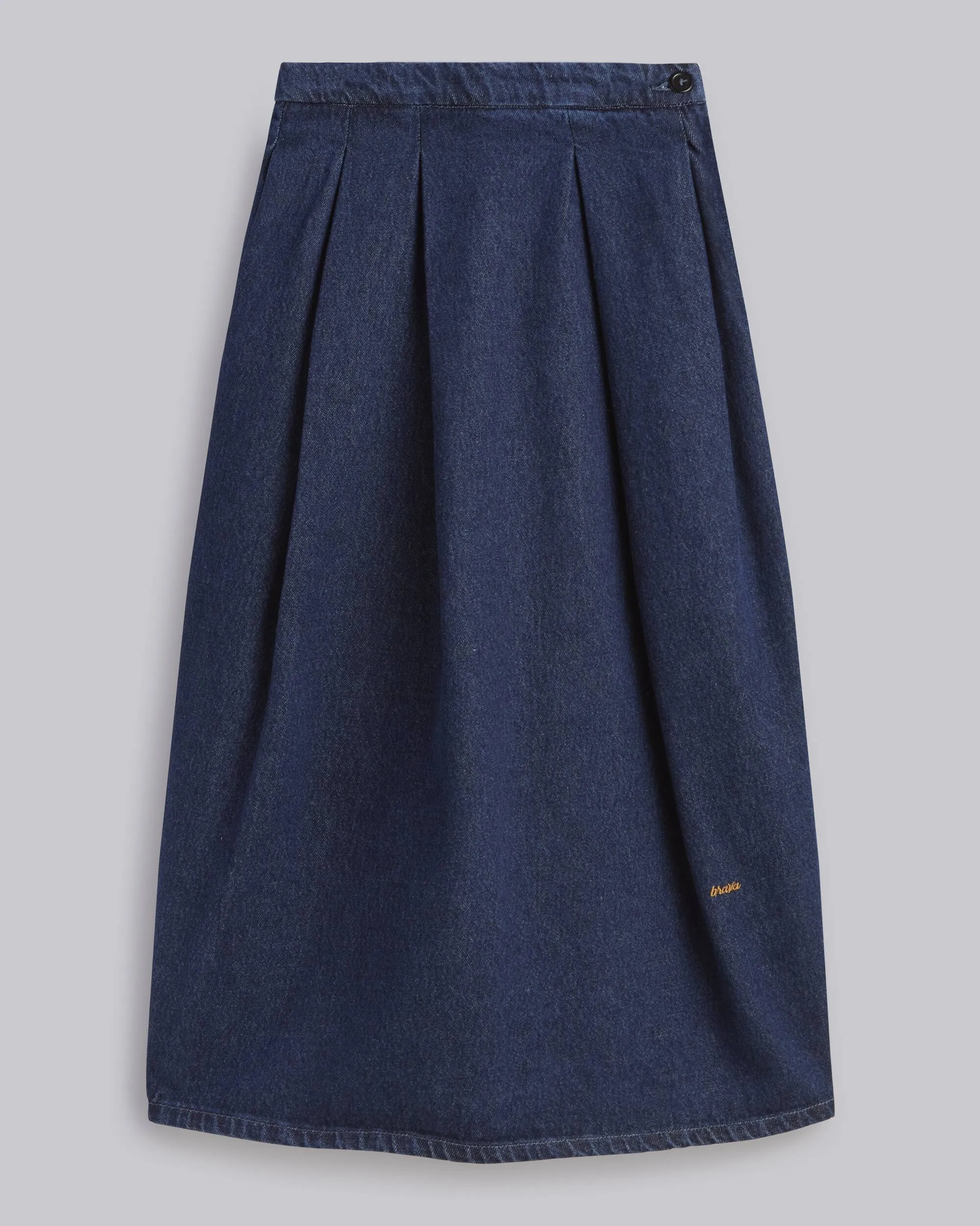 Pleated Skirt Indigo