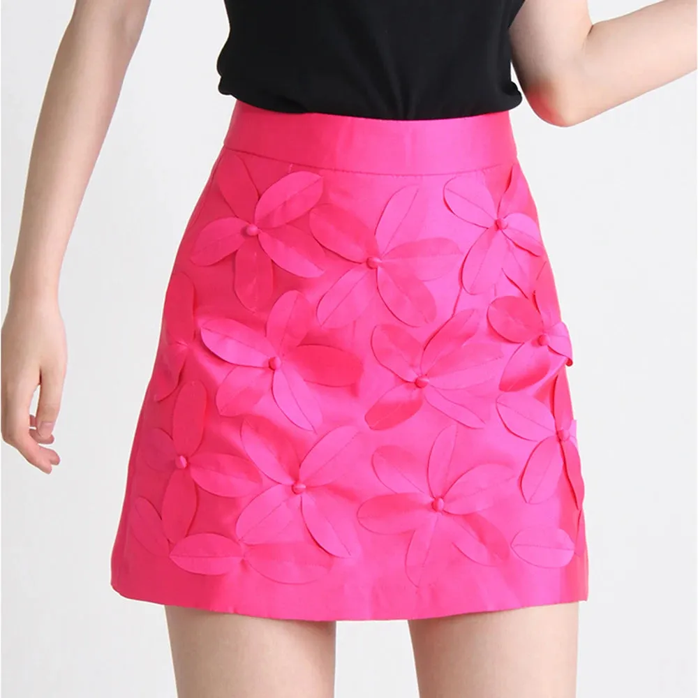 Printing Aline Mini Skirts For Women High Waist Slimming Temperament Bodyson Skirt Female Summer Fashion Clothing