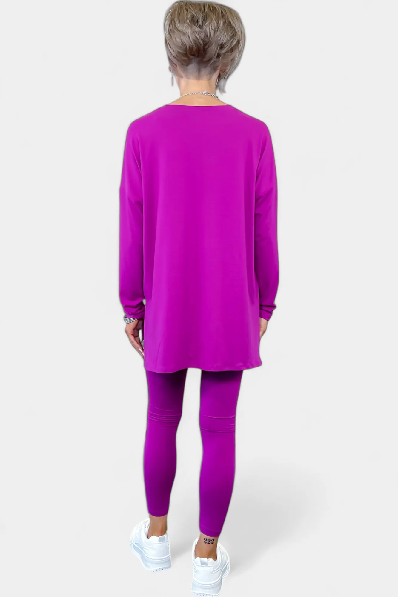 Purple Long Sleeve Buttery Loungewear Set