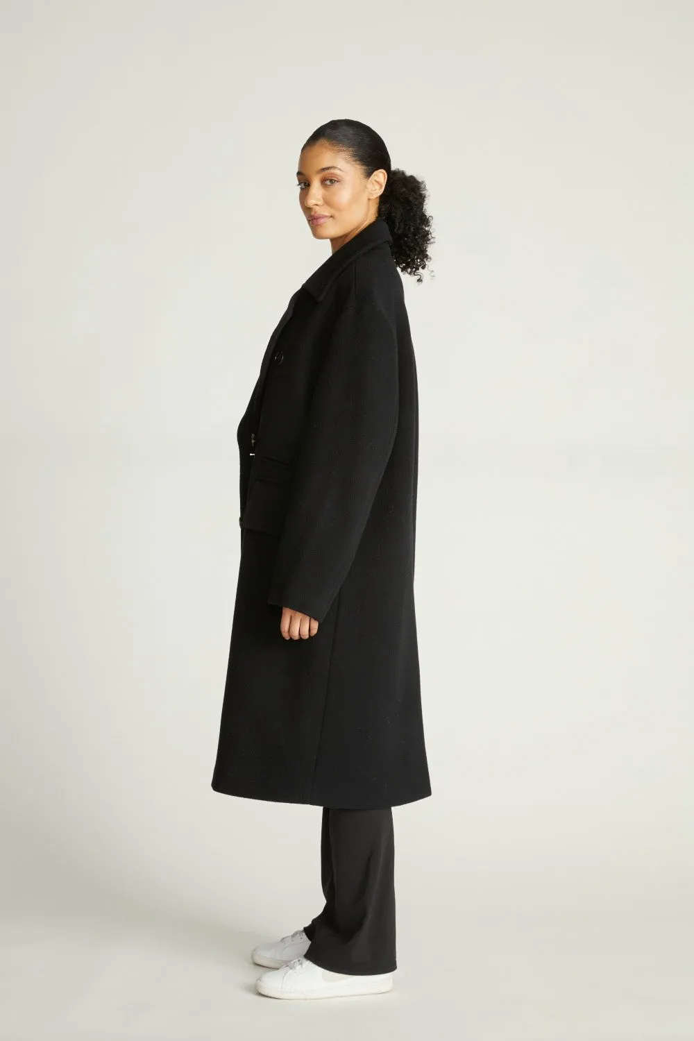 Rebecca Minkoff Vegan Shearling Car Coat