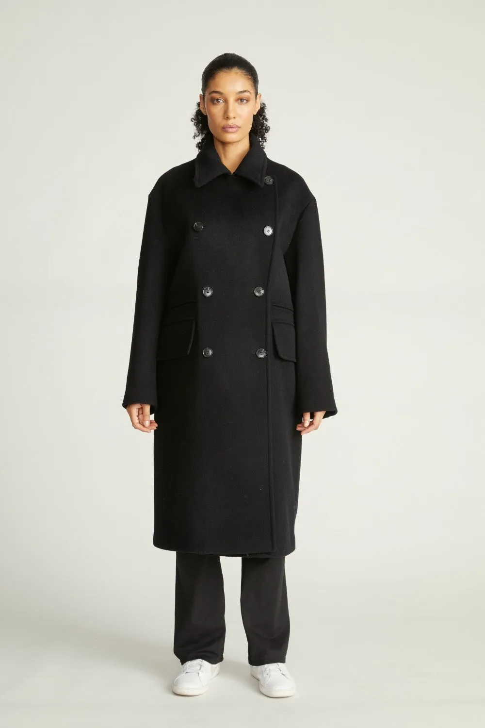 Rebecca Minkoff Vegan Shearling Car Coat