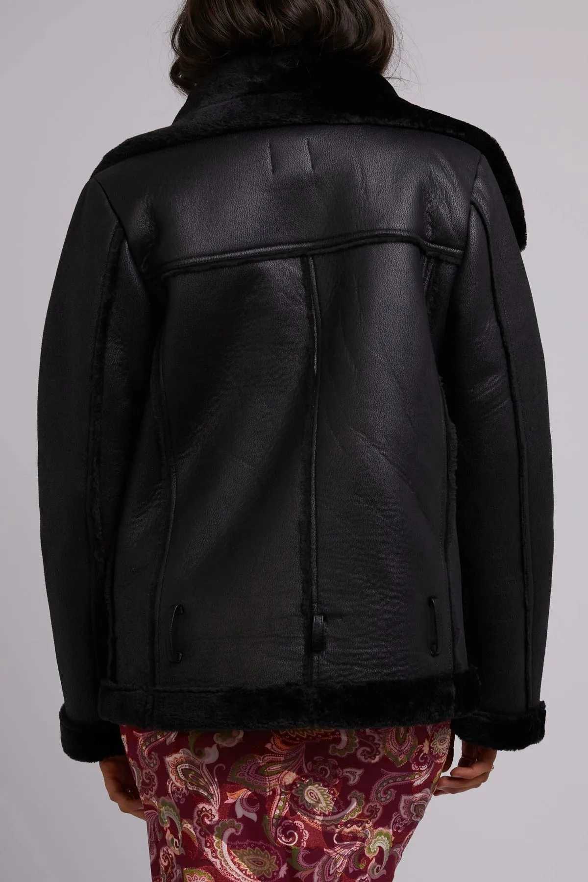 Rory Black Aviator Jacket