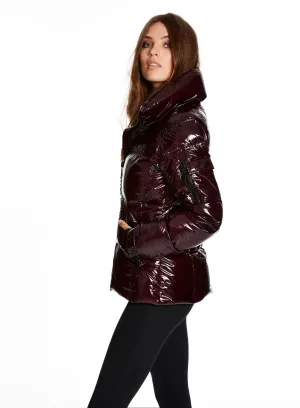 SAM - Freestyle Bomber Down Jacket in Merlot