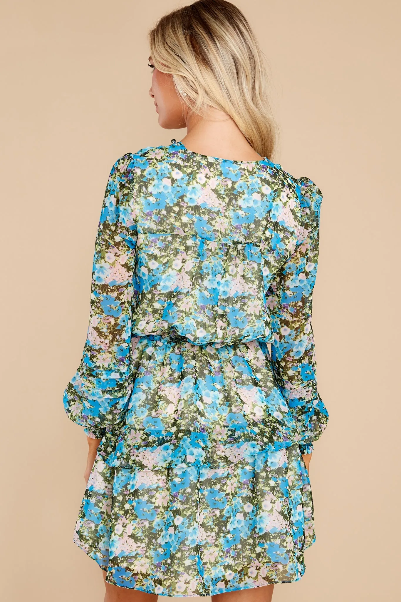 Sammy Aqua Floral Dress