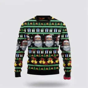 Santa Claus Jingle Bell Ugly Christmas Sweater For Men And Women, Best Gift For Christmas, The Beautiful Winter Christmas Outfit