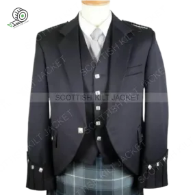 Scottish Argyle Jacket 100% WOOL Argyle kilt Jacket & Waistcoat/Vest