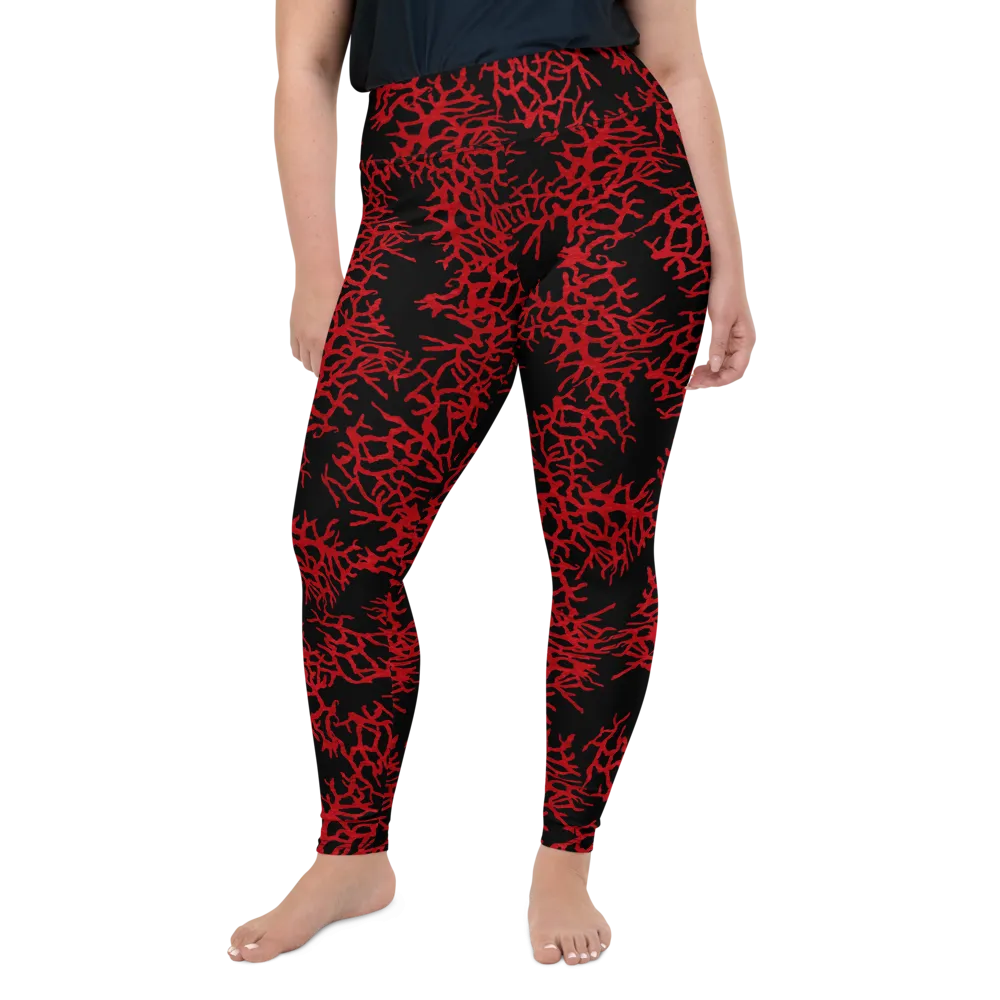 Sea Fan Plus Size Leggings