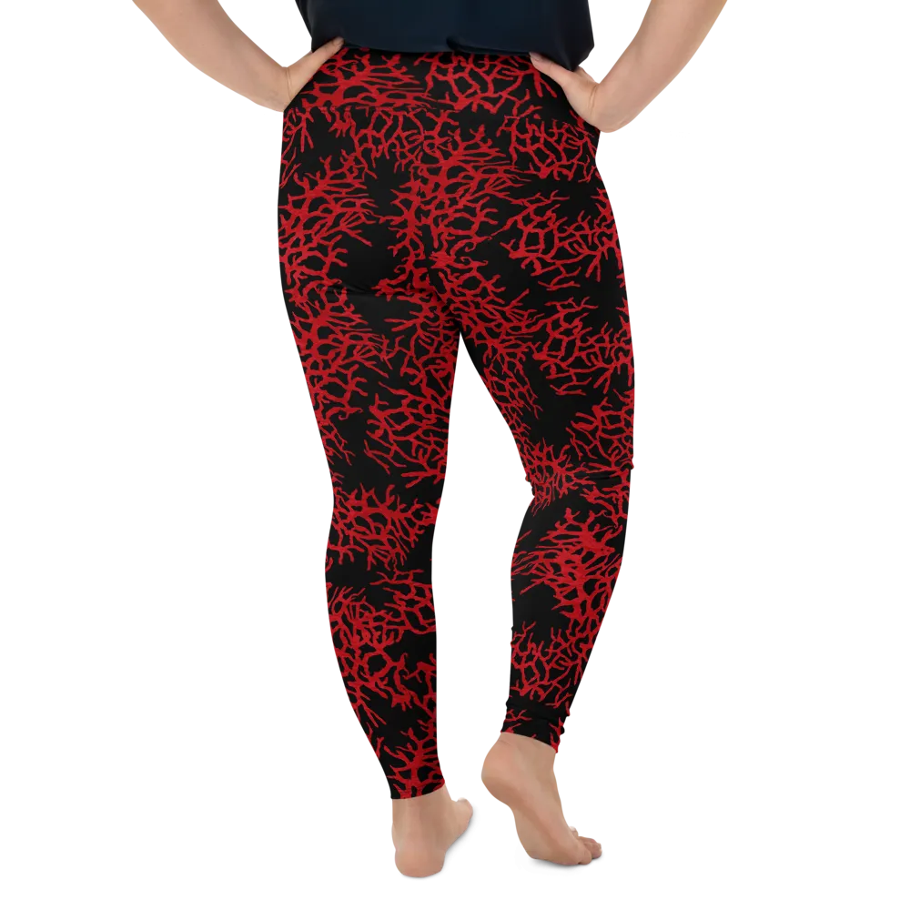 Sea Fan Plus Size Leggings