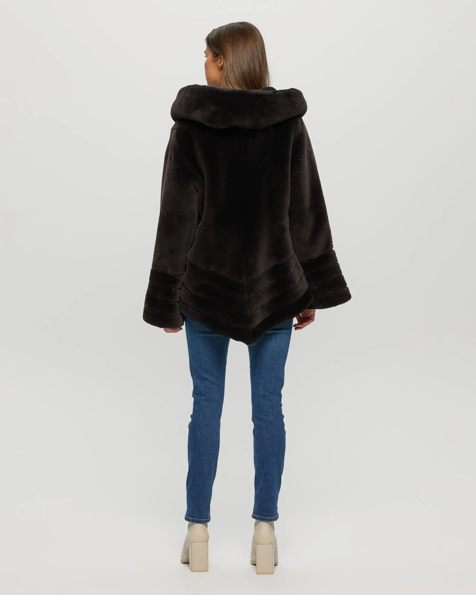 Select Shearling Lamb Jacket Reversible To Taffeta