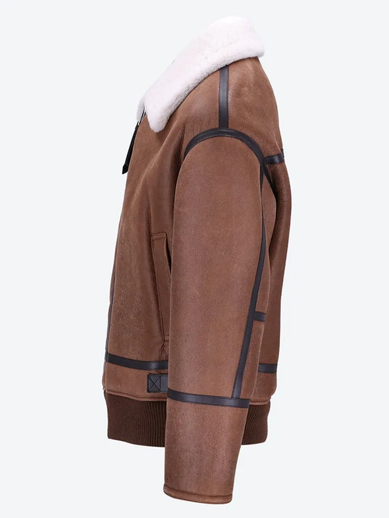 Shearling aviator jacket