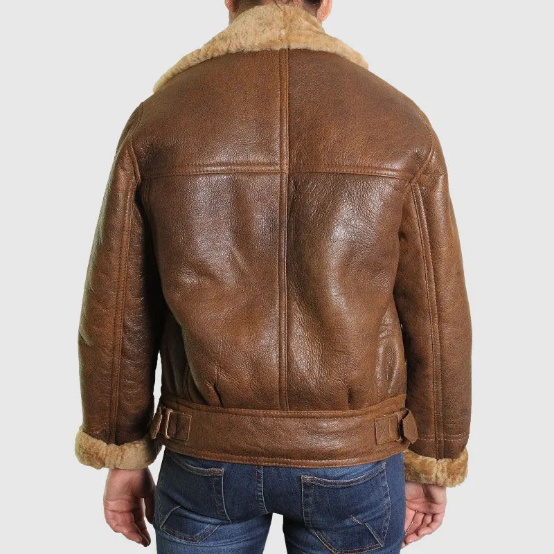 Shop Best Leather Sheepskin Shearling Jacket Womens | B3 WW2 Aviator Flying Jacket