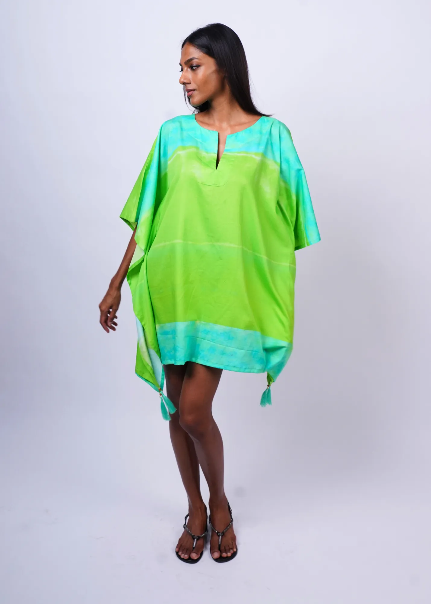 Short Caftan - Key Lime