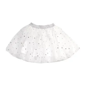 Silver Elastic Tutu w/ Stars