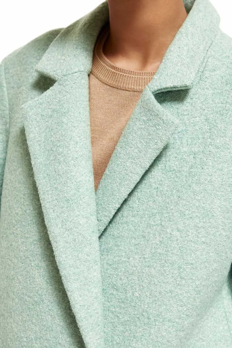 Single Breasted Boucle Coat | FINAL SALE