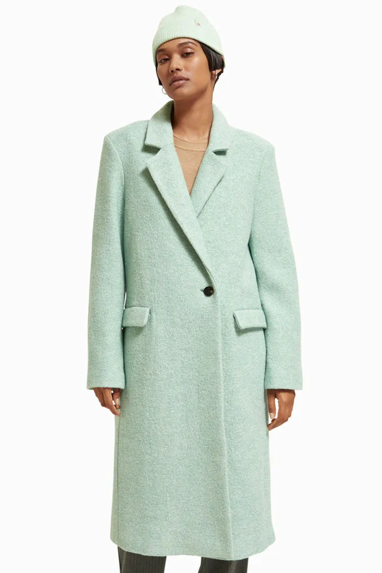 Single Breasted Boucle Coat | FINAL SALE