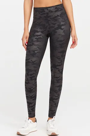 Spanx Faux Leather Camo Leggings