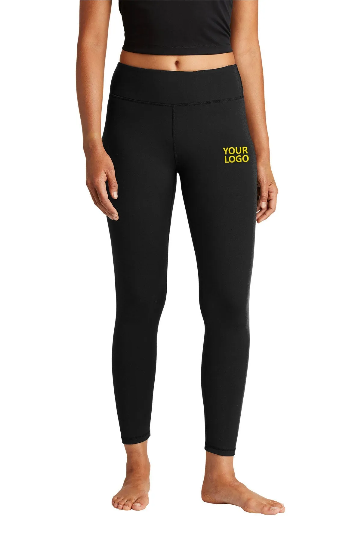 Sport-Tek Ladies Custom 7/8 Leggings, Black