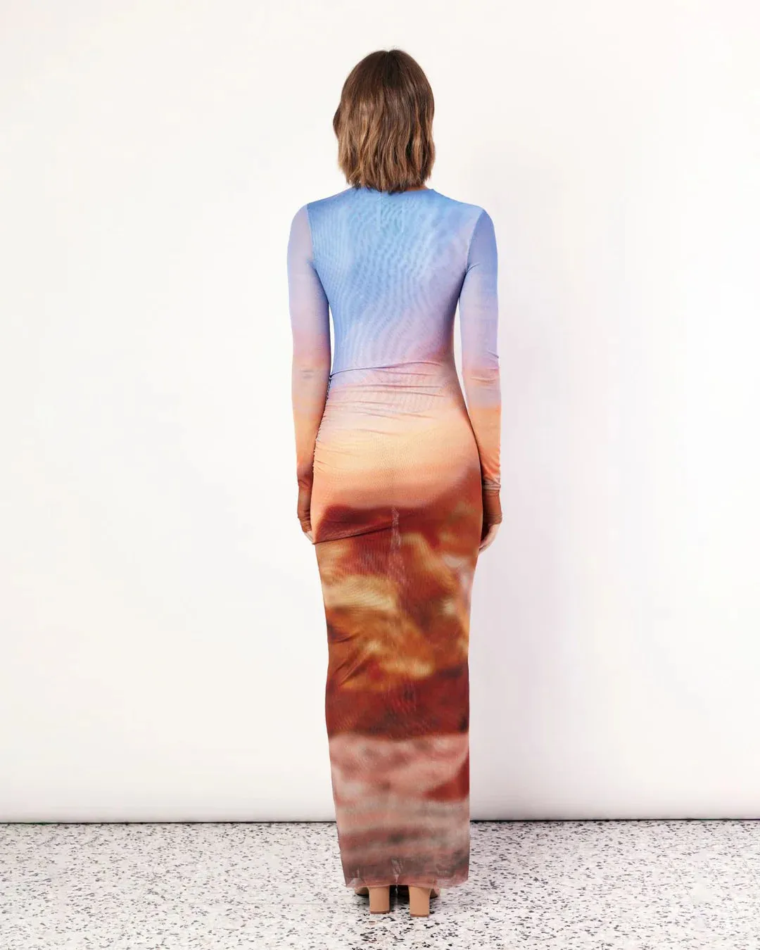 Sunset Vista Long Sleeve Maxi Dress