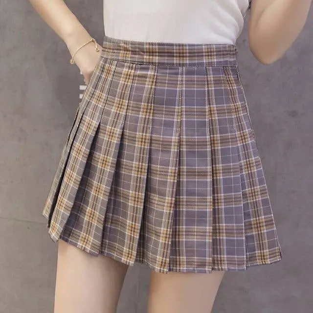 Tartan Plaid School Girl Skirt