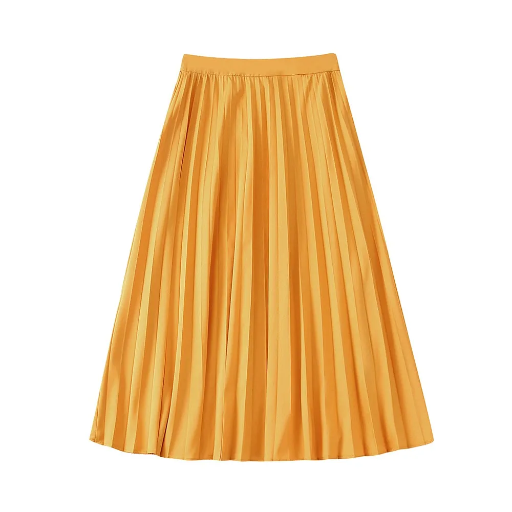 TEEK - Pleated Solid Skirt