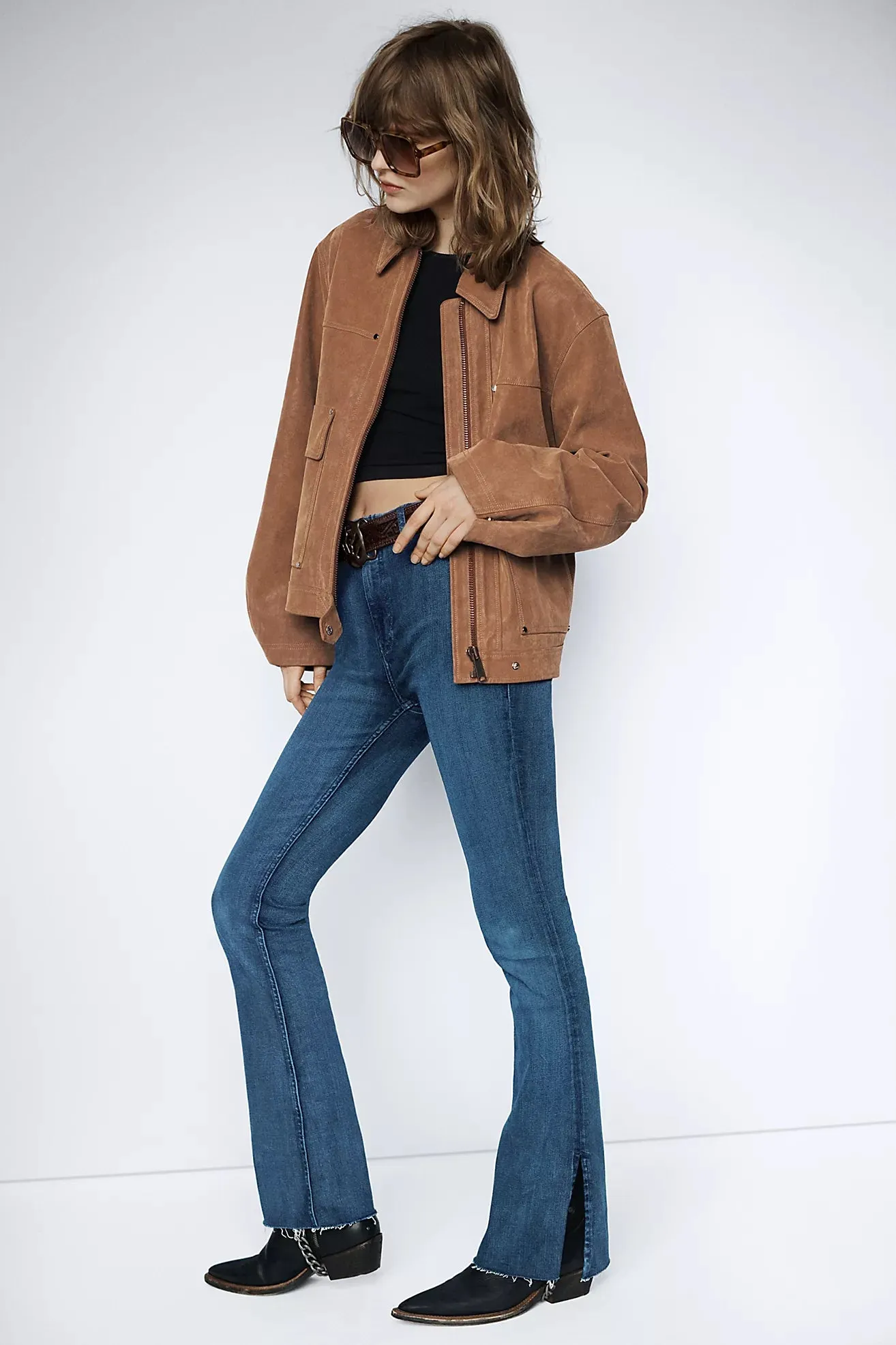 The Blair Vegan Suede Jacket by Free People - Caramel Cafe