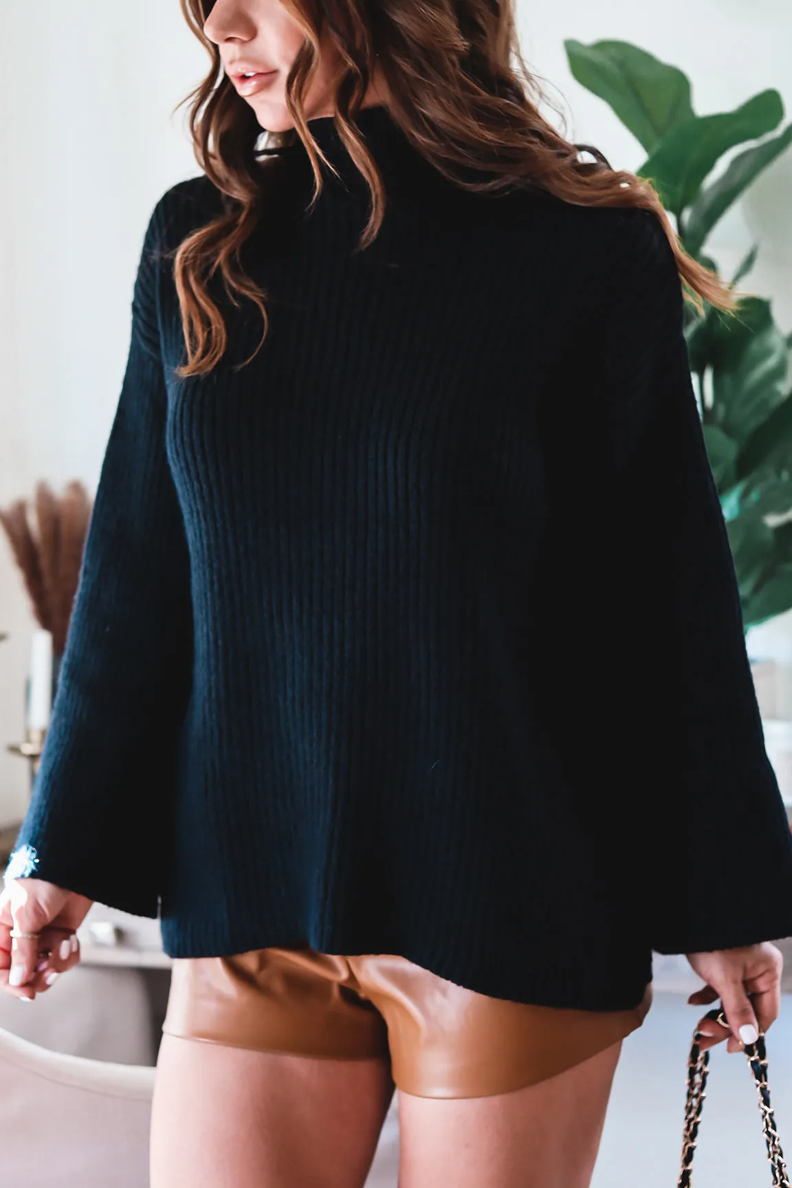 The Charlotte Oversized Turtleneck Sweater-FINAL SALE