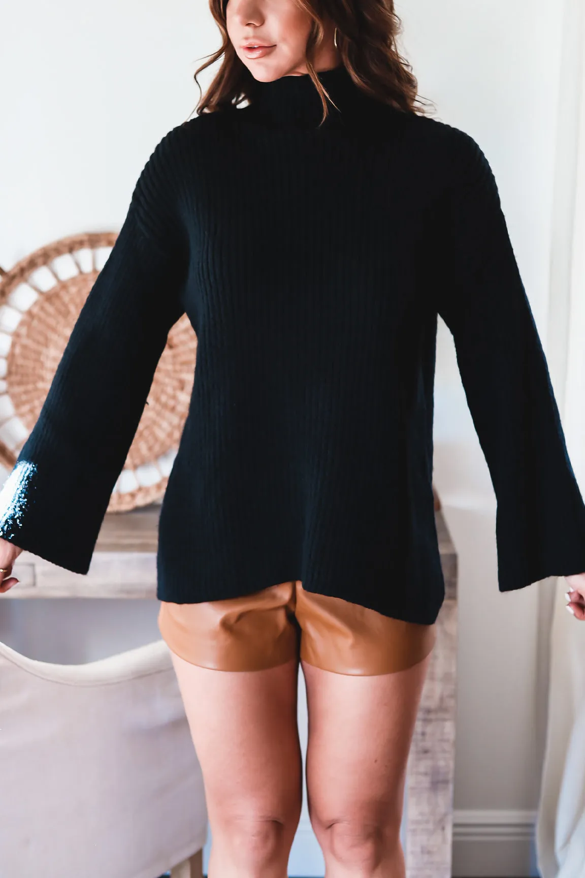 The Charlotte Oversized Turtleneck Sweater-FINAL SALE